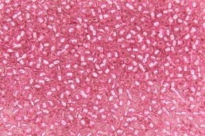 Silver Lined Hot Pink Preciosa Seed Beads