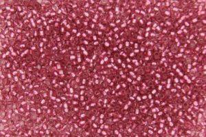 Silver Lined Deep Rose Preciosa Seed Beads