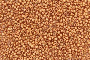 Metalllic California Gold Preciosa Seed Beads