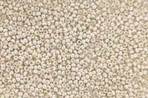 Metallic Bright Silver Preciosa Seed Beads