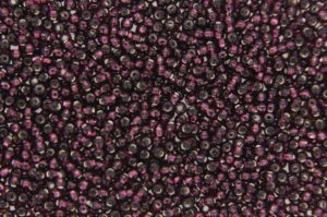 Silver Lined Dark Amethyst Preciosa Seed Beads