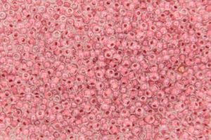 Colour Lined Blush Preciosa Seed Beads