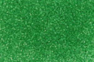 Transparent Leaf  Green Preciosa Seed Beads