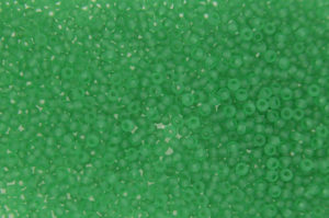 Frosted Leaf Green Preciosa Seed Beads
