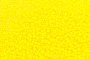 Opaque Lemon Peel Preciosa Seed Beads