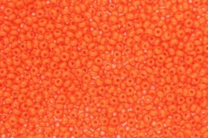 Opaque Orange Peel Preciosa Seed Beads