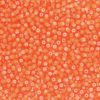 White Lined Orange Preciosa Seed Beads