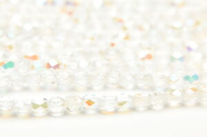 3mm Crystal Clear AB Firepolished Czech Glass