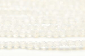 3mm Milky Crystal Lustre Firepolished Czech Glass