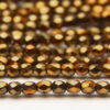 3mm Metallic Old Gold Firepolished Czech Glass
