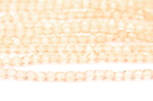 3mm Transparent Antique Lace Firepolished Czech Glass