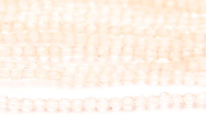 3mm Transparent Peach Blossom Lustre Firepolished Czech Glass