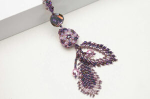 Ivy Beaded Necklace - African Violet