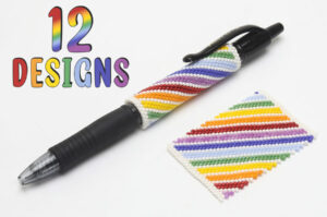 12 Rainbow Pen Wraps Pattern Download