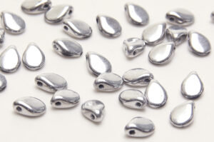 Satin Silver Pip Beads