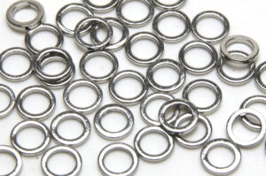 6mm Flat Silver Closed Rings