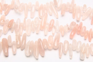 Rose Quartz 18x4mm Dagger Semi Precious Gemstones