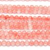 Cherry Quartz 4mm Round Semi Precious Gemstones