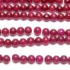 Deep Cranberry Quartz 4mm Round Semi Precious Gemstones