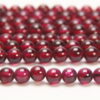 A Grade Garnet 4mm Round Semi Precious Gemstones