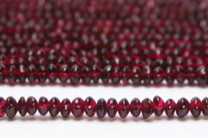 Garnet 3x5mm Donut Semi Precious Gemstones