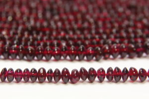 Garnet 3x5mm Donut Semi Precious Gemstones