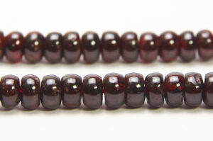 Garnet 6x3mm Donut Semi Precious Gemstones