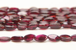 Garnet 8x4mm Oval Semi Precious Gemstones