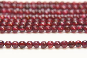 Garnet 3mm Round Semi Precious Gemstones