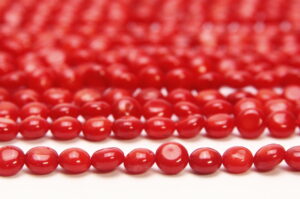 Sea Bamboo 6mm Pebble Coin Semi Precious Gemstones