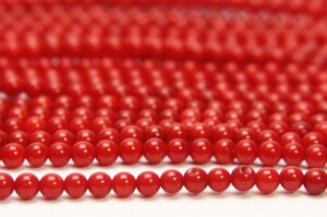 Sea Bamboo 3mm-4mm Round Semi Precious Gemstones