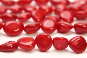 Sea Bamboo 8mm-10mm Pebble Coin Semi Precious Gemstones