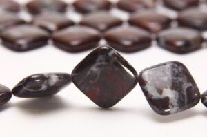 Blood Jasper 20mm Diamonds Semi Precious Gemstones
