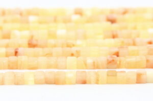 Honey Jade 4mm Cube Semi Precious Gemstones