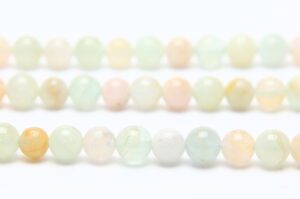 Aquamarine and Beryl 6mm Round Semi Precious Gemstones