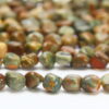 Rainforest Rhyolite 5x7mm Nugget Semi Precious Gemstones