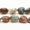 Fancy jasper 13x18mm Pebble Semi Precious Gemstones
