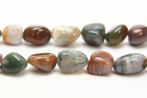 Fancy jasper 13x18mm Pebble Semi Precious Gemstones