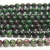 Ruby in Zoazite 6mm Facetted Round Semi Precious Gemstone
