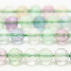 Fluorite 6mm Facetted Round Semi Precious Gemstones