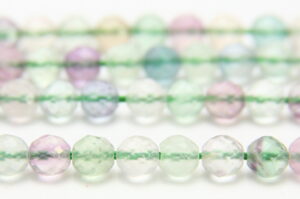 Fluorite 6mm Facetted Round Semi Precious Gemstones