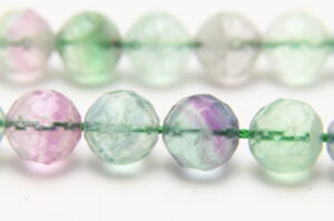 Fluorite 10mm Facetted Round Semi Precious Gemstones