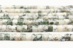 Tree Agate 4mm Cube Semi Precious Gemstones