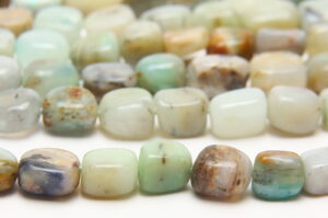 Amazonite 12x10mm Pebble Cube Semi Precious Gemstones