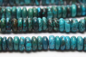 Turquoise 10x5mm Donut Semi Precious Gemstones