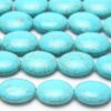 Turquoise Howlite 20x15mm Oval Semi Precious Gemstones