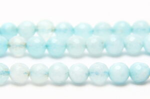 Aquamarine 6mm Facetted Round Semi Precious Gemstones