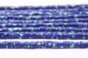Azuralite 4mm Cube Semi Precious Gemstones