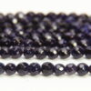 Blue Goldstone 4mm Facetted Round Semi Precious Gemstones
