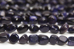 Blue Goldstone 5x7mm Nugget Semi Precious Gemstones